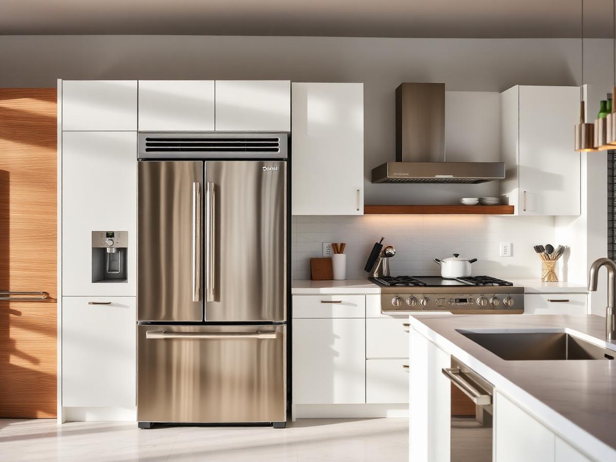 Cuisine moderne équipée d'électroménagers SNZ Electro