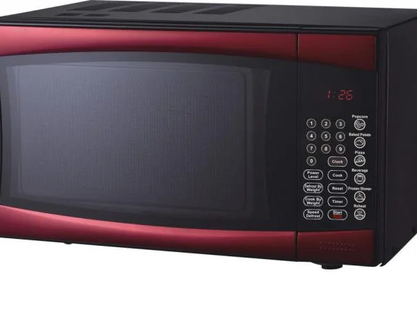RCA  RMW964-RED - Four à micro-ondes 3-en-1 avec convection et friture à l'air 1,2 pi³ (Rouge)