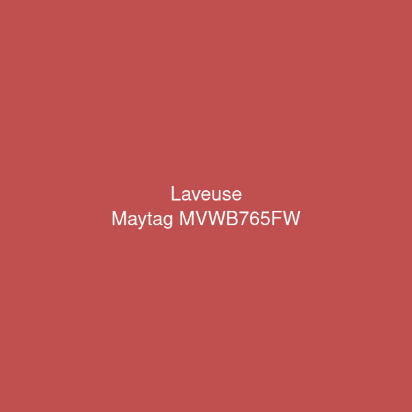 Maytag MVWB765FW - Laveuse à chargement vertical 5,0 pi³