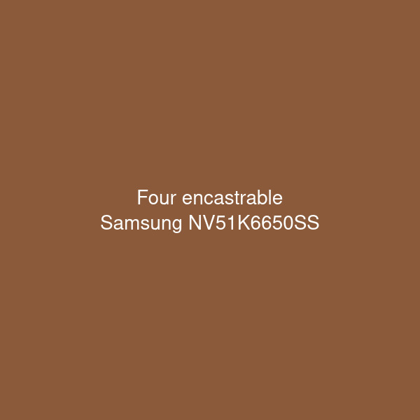 Samsung NV51K6650SS - Four encastrable 30 po